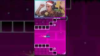 Completé Stereo Madness con los pies shorts geometrydash geometrydashmemes memes gd gaming [upl. by Enyak]