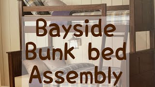 Bayside Twin Over Full Bunk Bed Assembly [upl. by Ahsela]