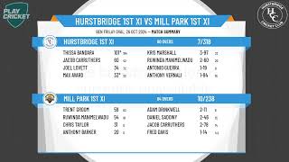 Hurstbridge 1st XI v Mill Park 1st XI [upl. by Akeim]