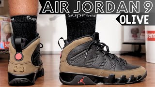 Air Jordan 9 Olive Review amp On Foot  WHY Did Nike Do This [upl. by Eugene]