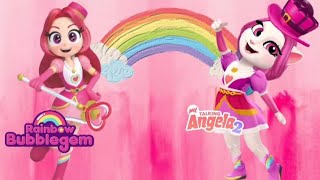 My Talking angela 2  Red Ruby💗  Rainbow Bubblegem 🌈  Makeover💄Cosplay [upl. by Anoyi]