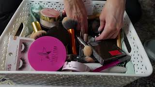 ASMR Rummaging Through Makeup No Talking [upl. by Ethelbert]