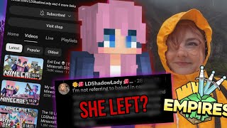 SHE LEFT Why Lizzie is not Uploading anymore😱‼️2024 waiting of Empires Smp S3 [upl. by Dihaz]