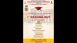 JSPMs Rajarshi Shahu College Of Engineering  2nd Passing Out Ceremony 2024 [upl. by Nefen]