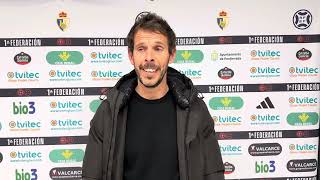 Declaraciones de Aitor Calle tras el SD Ponferradina  Sestao River Club [upl. by Adnwahsat]