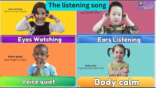 The Listening Song for Transitioning With a Second Step Posters PDF [upl. by Fritze]