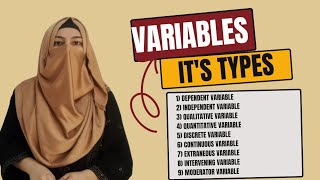 Variables and Its Types  Independent  dependent and Intervening variables  Social Research [upl. by Abocaj]