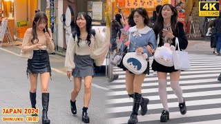 4k hdr japan travel October 10，2024  Walk in Shinjuku（新宿）Tokyo Japan  Japan travel guide [upl. by Anastasio419]