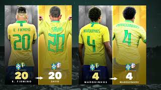 Brazil player shirt number last time they w America in2019 [upl. by Aven]