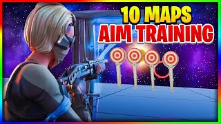 🥵best 10 AIM TRAINING maps in Fortnite Chapter 4  AIM TRAINING Fortnite Code🥶 [upl. by Bohaty161]