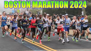 BOSTON MARATHON 2024 FULL RACE  Maratona de Boston  Full HD [upl. by Rubina481]