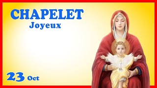 CHAPELET Lundi 23 Octobre 🙏 Mystères Joyeux [upl. by Anaed]