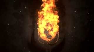 Fire move Cinema 4D Intro logo animation Turbulence FD [upl. by Elwira]