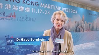 HKMW 2024 A Quick Interview with Dr Gaby Bornheim President of German Shipowners Association [upl. by Zeph225]