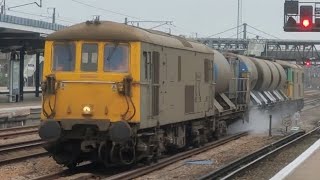 73201 quotBroadlandsquot amp 73202 arriving and departing Ashford International with RHTT 101124 [upl. by Erreit]