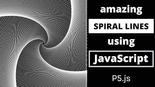 Spiral Line illusion using JavaScript p5js [upl. by Jeannette]