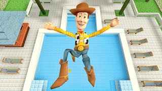 Toy Story Woody Ragdolls Jumps amp Falls GMOD Episode 553 [upl. by Niala]