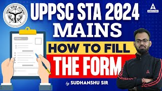 UPPSC STA Form Kaise Bhare  UPPSC STA Form Fill Up 2024  By Sudhanshu Sir [upl. by Tybalt]