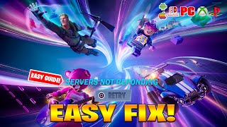 Why Fortnite Servers Is Down Log in How to fix Fortnite Update Servers Down Offline Chapter 5 [upl. by Fillender]