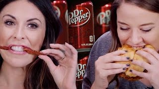 6 Dr Pepper Flavored Foods Cheat Day [upl. by Keemahs]