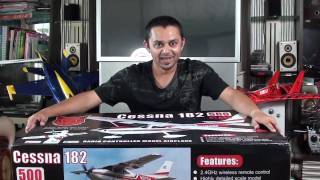 RedCat Racing Big RC Cessna 182 Electric RC Airplane Out of box [upl. by Eceined54]