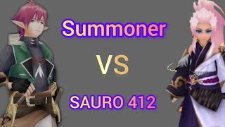 iruna online Summoner VS SAURO 412 [upl. by Adnawat]