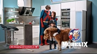 Möbelix TVSpot  Küchen amp Reitstunden für Superheroes [upl. by Anitirhc933]