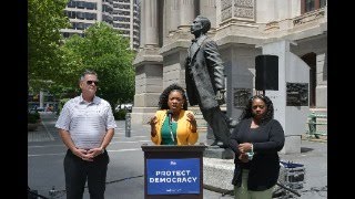 Texas Representative Jasmine Crockett visits Philly [upl. by Birgitta]