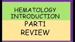 301 Hematology Introduction  Review Part 1 نماذج امتحان مقدمة علم الدم الجزء الأول [upl. by Erehs411]