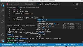 Getting Full Directory Path in Python [upl. by Alatea]