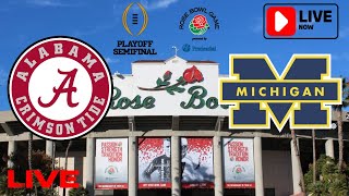 Michigan vs Alabama Live Stream  2024 CFP Semifinal  2024 NCAAF College Football Rose Bowl Game [upl. by Schnorr]