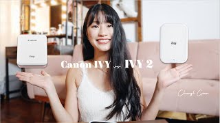 Canon IVY vs Canon IVY 2 Mini Photo Printer  Review amp Unboxing  Cheryl Goer [upl. by Pepper]