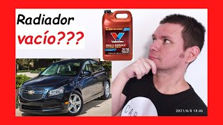 😎 Como poner o echar LÍQUIDO REFRIGERANTE al auto o carro Chevy CRUZE 2010 2011 2012 2013 2014 2015 [upl. by Nelac]