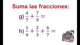 gh Suma de fracciones Método de la Carita Feliz [upl. by Idette]