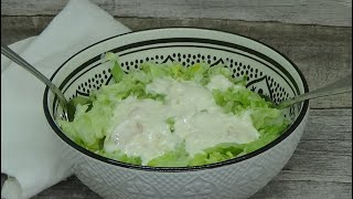 Ruck Zuck Eisbergsalat mit Mandarinen  Joghurt  Dressing  Thermomix® TM31®  TM5®  TM6® [upl. by Nerrak605]