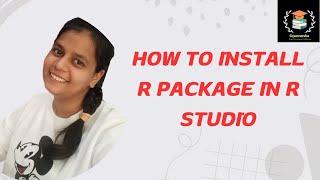 HOW TO INSTALL PACKAGE IN R  PACKAGE INSTALL IN R [upl. by Eevets279]