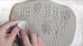 Demonstration on How to Create Texture on Ceramic Project [upl. by Chucho640]