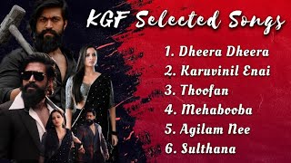 KGF Selected Songs  Rocking Star Yash  Srinidhi Shetty [upl. by Nylzaj]