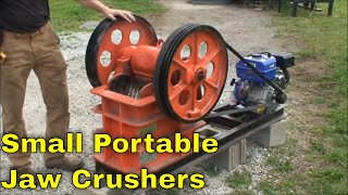 Small Portable Jaw Crusher For Mining Concrete Recycling Rock Crushing MBMM [upl. by Lilybelle]