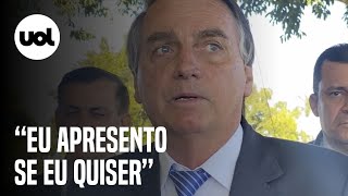 Bolsonaro sobre provas de fraude em urnas eletrônicas quotApresento se eu quiserquot [upl. by Pierson]