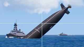 New Ukrainian AntiShip Missile PIERCES and SINKS a Russian Submarine Carrying North Korean Missiles [upl. by Tamer]