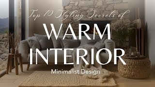 Warm Minimalism  10 Expert Tips for Warm Minimalist Interior Design [upl. by Enyrhtak]