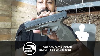 Disparando com a pistola Taurus TS9 customizada e uma dica de empunhadura [upl. by Akcirret425]