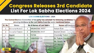 Lok Sabha Elections 2024 Congress Releases 3rd List Of 57 Candidates Know States Here [upl. by Ambie104]