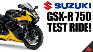 Suzuki GSXR 750 Test Ride [upl. by Mcgaw]