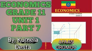 ECONOMICS GRADE 11 UNIT 1 PART 7 IN AFAAN OROMOO [upl. by Youngran]