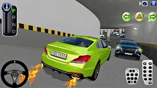 New Green Car Driving in City  3D Driving class  Best Android gameplay Car Video  cargame [upl. by Haodnanehs]