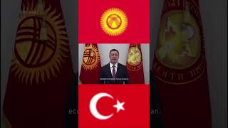 Kırgızistan Cumhurbaşkanı Sadır Caparov Türkiye Cumhuriyetinin 100 Yılını Kutladı 🇹🇷 🇰🇬 [upl. by Ollayos]