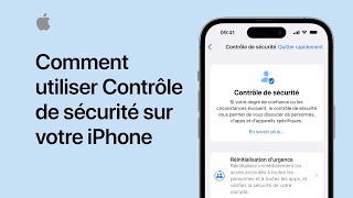 Utiliser Contrôle de sécurité sur votre iPhone  Assistance Apple [upl. by Monteith976]