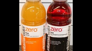 Glaceau VitaminWater Zero Rise Orange and AcaiBlueberryPomegranate Review [upl. by Yseulte]